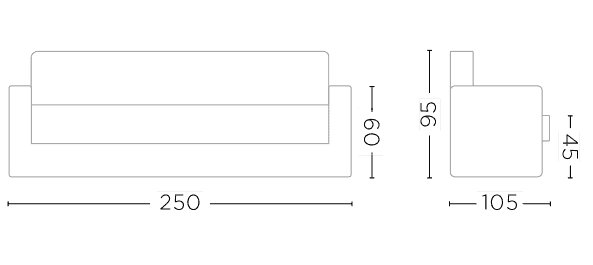Sofa Bernard 3-Seater with Cover