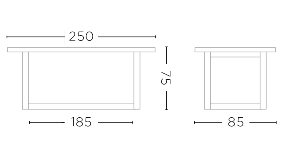 Rectangular Table Dennis Large
