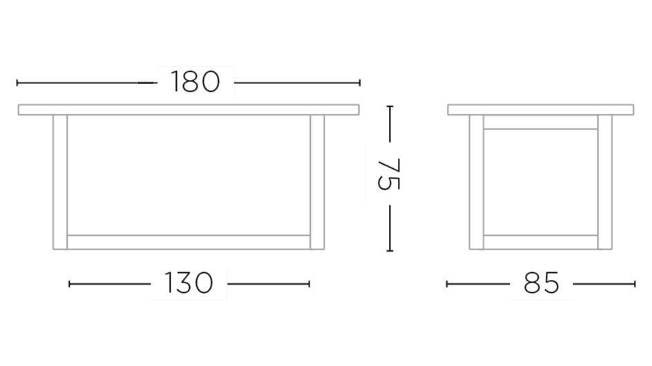 Rectangular Table Dennis Small