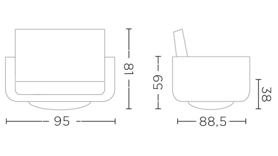 Club Mason With Swivel