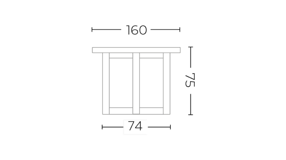 Table Justin Dia 160