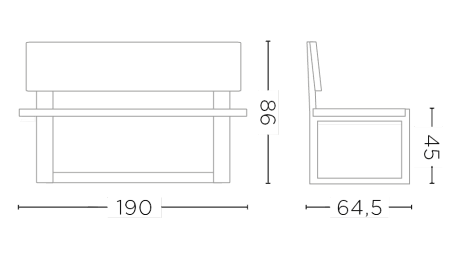 Park Bench Oslo Small