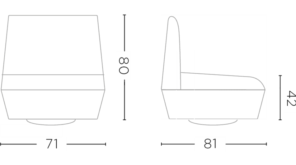 Club Jules with Swivel Full Upholstered