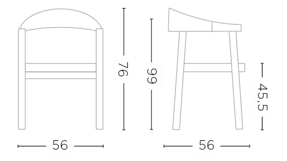 Armchair Faye Wicker Seat