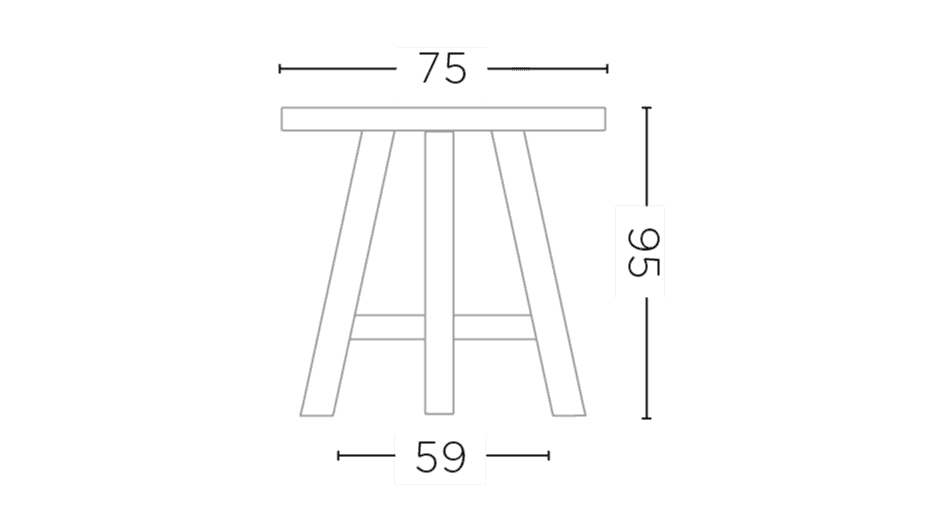 Round Bar Table Faye 