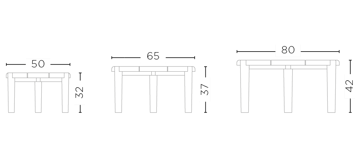Coffee Table Floor set of 3