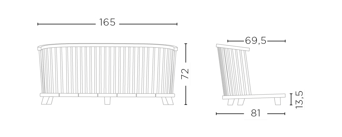 Lounge Carol 2-seater